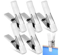 Kichvoe Lot de 5 Pinces à Ressort en Pvc pour Fond Photographique, Clips Robustes Légers 4 Pouces, Faciles à Ranger Utiliser pour Toile et Papier de Fond