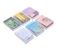 Kichvoe Lot de 6 Carnets de Papier pour Scrapbooking Vintage, 50 Feuilles par Carnet, Papier Cahier de Notes et Décoration Artistique Facile