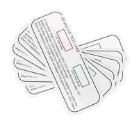 Kichvoe Lot de 6 Cartes Indicatrices Uvc-uva Réutilisables Détecteur UV Compact pour Terrarium et Test D’intensité UV Solaire Accessoires Précis et Protection Reptile