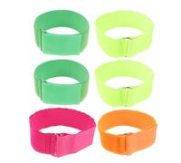 Kichvoe Lot de 6 Élastiques de Course à Trois Pattes : Cordes Réglables en Nylon, Sangles Élastiques pour Jeux de Relais pour Enfants, Couleurs Mélangées