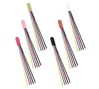 Kichvoe Lot de 6 Marque-pages en Cuir Pu Rubans Colorés pour Différencier Facilement les Pages, Amoureux des Livres Manuels Scolaires