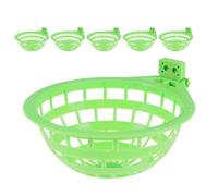 Kichvoe Lot de 6 Nids de Pigeons Grands Verts en Plastique, Bols D'incubation Résistants pour Cages, Bassins D'élevage et D'éclosion D'œufs, Adaptés aux Perruches et Petits Perroquets,