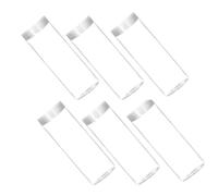Kichvoe Lot de 6 Tubes et Facile à Utiliser 30mm de Stockage pour Pièces de Monnaie en Plastique Ps avec Bouchons, Grosse Capacité pour Collectionneurs de Quarters