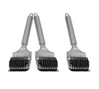 Kichvoe Machine à Nouilles Portative en Acier Inoxydable 3pcs Roulettes Coupe-pâte Précises et Poignée Ergonomique Cuisine Compacte et Utilisation Polyvalente