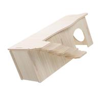 Kichvoe Maison pour Hamster et Cochon Cachette avec Escalier Labyrinthe à Deux Chambres Refuge Sûr et Durable pour Petits Rongeurs