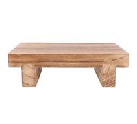 Kichvoe Marchepied de Chambre en Bois Compact et Robuste, Tabouret de Lit Confortable et Peu Encombrant pour Usage Intérieur et Extérieur