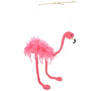 Kichvoe Marionnette Flamant à Ficelles Peluche Jouet Interactif pour Spectacle
