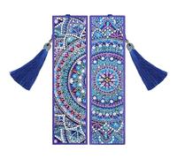 Kichvoe Marque-pages Décoratifs en Pu Bleu, 2pcs Motifs Délicats pour Bricolage et Artisanat, Effet Décoratif Fort et Outil Pratique pour Débutants et Passionnés