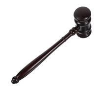 Kichvoe Marteau de Vente aux Enchères en Bois Synthétique Marron Son Clair et Fort, Design Simple, pour Juge ou Président de Club Local