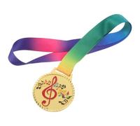 Kichvoe Médaille d'or en Métal Motifs Piano Violon Chant, Médaille Dansante pour Garçon et Filles Gagnants, Prix de Musique et Compétition, Présent pour Concours et Spectacles de Danse