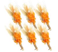 Kichvoe Mini Bouquets de Fleurs Séchées Naturelles Style Bohème Chic Lot de 6 Décoratives sans Entretien , pour Décoration de Table ou Bureau