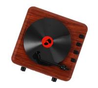 Kichvoe Mini-Enceinte sans Fil Rétro Compacte avec Caisson de Basses Intégré en Abs, Haut-Parleur Vintage Portable pour Cuisine et Bureau