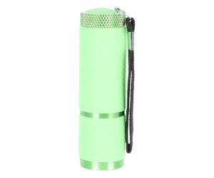 Kichvoe Mini Lampe Témoin Jade LED 9 UV Violette Compacte pour Techniciens en Nail Art et Usage Professionnel Caoutchouc et Batterie Aaa