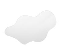 Kichvoe Miroir Lacustre Acrylique Argenté Irrégulier pour Décor de Village de Noël, Reflet Réaliste de Lac, Léger et Facile à Installer pour Décoration Intérieure