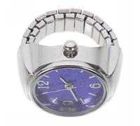 Kichvoe Montre-Bague Numérique Unisexe en Alliage de Zinc Bleu Échelle Digitale Claire et Design Élégant pour d'anniversaire ou Ami Couleur