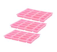 Kichvoe Moule à Briques en Silicone Couleur Aléatoire pour Mini Briques de Construction 3 Pièces Multi-Usage Facile à Démouler pour Création de Décorations de Table de