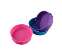 Kichvoe Moule à Gâteau Rond Silicone Petit Format Moule de Cuisson Antiadhésif Flexible et Compatible Four Micro Ondes et Congélateur Couleur Aléatoire Couleur Aléatoire