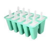 Kichvoe Moule à Glace Silicone Cavités avec Couvercles et Bâtonnets Réutilisables Moule Popsicle Écologique pour Diy Bac Congélation pour Sorbets Maison Vert