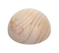 Kichvoe Moule en Bois de Pin Demi-sphère 12 Cm pour Modelage Céramique, Outil Géométrique Concentrique Créatif, Facile à Façonner pour Projets Céramiques et DIY