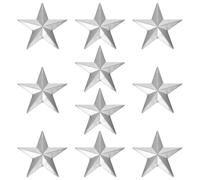 Kichvoe Moule en Relief Créatif Soi-même en Fer Robuste, 10 Pièces D'accessoires D'estampage Étoile à Cinq Branches pour Travaux Manuels Artistiques