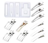 Kichvoe Moule en Silicone Créatif Matériau Silicone Blanc Facile et Sûr à Utiliser pour Fabriquer Épingles à Cheveux Diy pour Ateliers Bijoux et Loisirs Créatifs