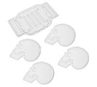 Kichvoe Moules à sous-Verres en Silicone Forme Crâne pour Époxy