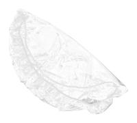 Kichvoe Nappe Ronde Transparente Protège-table Antidérapante et Imperméable en Pvc avec Bord Élastique pour Fêtes D'anniversaire en Extérieur