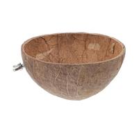 Kichvoe Nid pour Perroquet Artisanal en Coquille de Noix Naturelle, Maison Suspendue Solide pour Cage à Oiseaux, Lit D'oiseau Endormi Adapté à L'élevage Jeu des Perroquets