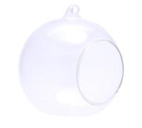 Kichvoe Nid Suspendu pour Hamster en Verre Épais Rond, Hamac Rafraîchissant et Confortable, Maison D'été pour Petits Animaux Accroche pour Balançoire