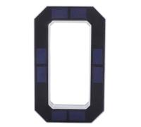 Kichvoe Numéro de maison lumineux à énergie solaire, panneau | Plaque de numéro de boîte aux lettres de 17 cm (6,7 po), rétroéclairage LED, autocollant extérieur résistant aux