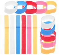 Kichvoe Organisateur de Câbles en Polyester 50pcs Système Accroche Câble et Boucle Auto-agrippante pour Rangement et Gestion des Bureau Couleur Aléatoire