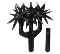 Kichvoe Outil de Jardin Rotatif Noir en Abs pour Pelouses et Jardins, Cultivateur Manuel Polyvalent Améliorant L'aération Travail du Sol