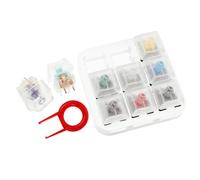 Kichvoe Outil de Test Protection la Poussière pour Clavier Mécanique Base en Acrylique Transparent et Capuchon D'axe Abs et Sensation de Main Confortable