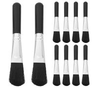 Kichvoe Outils de Nettoyage pour Objectifs D'appareil Photo Super Doux 10pcs Brosse Portable en Abs pour Bijoux et Écran D'ordinateur Noir Nettoyage Complet