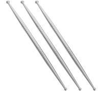 Kichvoe Outils de Sculpture Kit pour Modelage et Création D'œuvres d'art en Pâte Polymère Lot de 3 en Acier Inoxydable pour Argile Boules de Précision