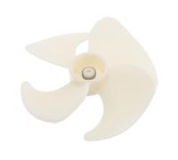 Kichvoe pale de ventilateur de refroidissement de réfrigérateur, remplacement des pales du ventilateur du condenseur, plastique beige à 4 pales, performance de refroidissement optimale,
