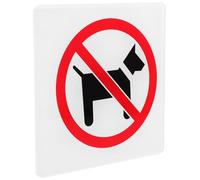 Kichvoe Panneau Animaux Interdits à L'intérieur 10x10 Cm Signalétique Intérieure Autocollante Panneau D'avertissement pour Magasin Usage Solide Facile à Comprendre