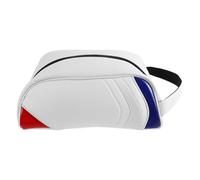 Kichvoe Paquet de Rangement Imperméable pour Chaussures de Golf en PU Blanc, Multi-Fonction, pour Voyage et Activités en Extérieur, Pochette Pratique pour Hommes et Femmes