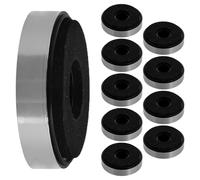 Kichvoe Patins pour Pieds d'Enceinte 10 Pcs Isolation Audio Amortisseur Anti-Vibration Accessoire pour Équipement Audio Absorption Choc Couleur Argentée