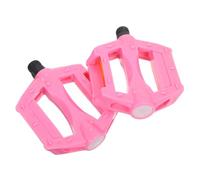 Kichvoe Pédales de Vélo Garçon et Filles Plates en Plastique Solide, Paire Rose Antidérapante Roulement Étanche, Compatibles VTT et Vélos de Route, Accessoires Cyclisme pour Tout-Petits