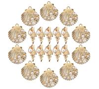 Kichvoe Pendentifs en Alliage de Coquillages Conques pour Fabrication de Bijoux Diy, Breloques Uniques et Créatives, pour Bracelets et Festivals