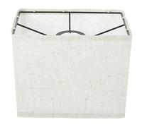 Kichvoe Petit Abat Jour Rectangulaire en Lin Beige Léger et Décoratif pour Lampe de Table ou Lampadaire, pour Salon et Chambre