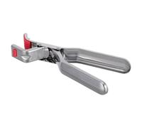 Kichvoe Pince Anti-brûlure en Acier Inoxydable 18 Cm, Pinces pour Bol Chaud Antidérapantes, Support de Préhension pour Plaques Chauffantes, Casseroles et Bols Accessoire la Cuisine Sûr