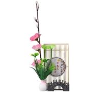 Kichvoe Plantes artificielles Sashimi - Mini fleur artificielle - Plateau japonais - Décoration de sushi pour restaurant, bureau, Nouvel An japonais, décoration de fête japonaise, fausses plantes