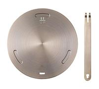 Kichvoe Plaque D'adaptation pour Induction Plaque de Transfert Thermique en Acier Inoxydable et Alliage D'aluminium pour Cuisinière à Gaz et Électrique