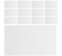 Kichvoe Plaques de Protection pour Prises Électriques en Mousse Blanche, 50pcs, Joint Isolant Étanche pour Prises Murales, pour Bureaux et Portes Coupe-feu