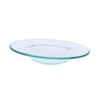 Kichvoe Plat Chauffe-Cire Transparent 8 Cm, Soucoupe de Remplacement pour Brûleur D’huiles Essentielles, Chauffe-Parfum pour Diffuseur D’intérieur, Accessoire Aromathérapie Maison