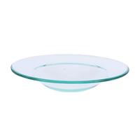 Kichvoe Plat en Verre Transparent Décoration de Table Délicate pour Huiles Essentielles Soucoupe Élégante, pour Aromathérapie en Salon de Beauté ou Spa