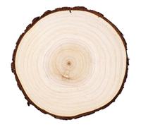 Kichvoe Plateau Chandelier Rond en Bois, Base Décorative Simple et Élégante | Kaki, Surface Lisse, Format Compact, pour Présentation à Table, Protège le Plateau et Économise L'espace