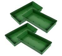 Kichvoe Plateaux en Mousse de Fleur pour Composition, Lot de 4 Pièces en Plastique Réutilisable, Fixation Stable pour Fleurs Fraîches et Artificielles, pour Mariage et Décoration de Fête